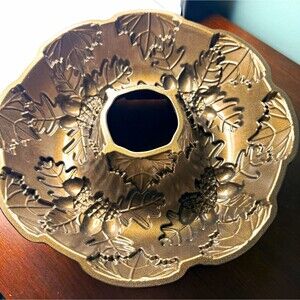 Nordic Ware Autumn Wreath Bundt Ring Mold Nonstick Aluminum 2.8L 10in Bronze